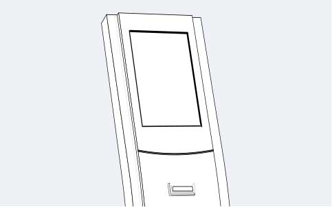 Zahlungs- und Ticketing-Kiosk-Illustration