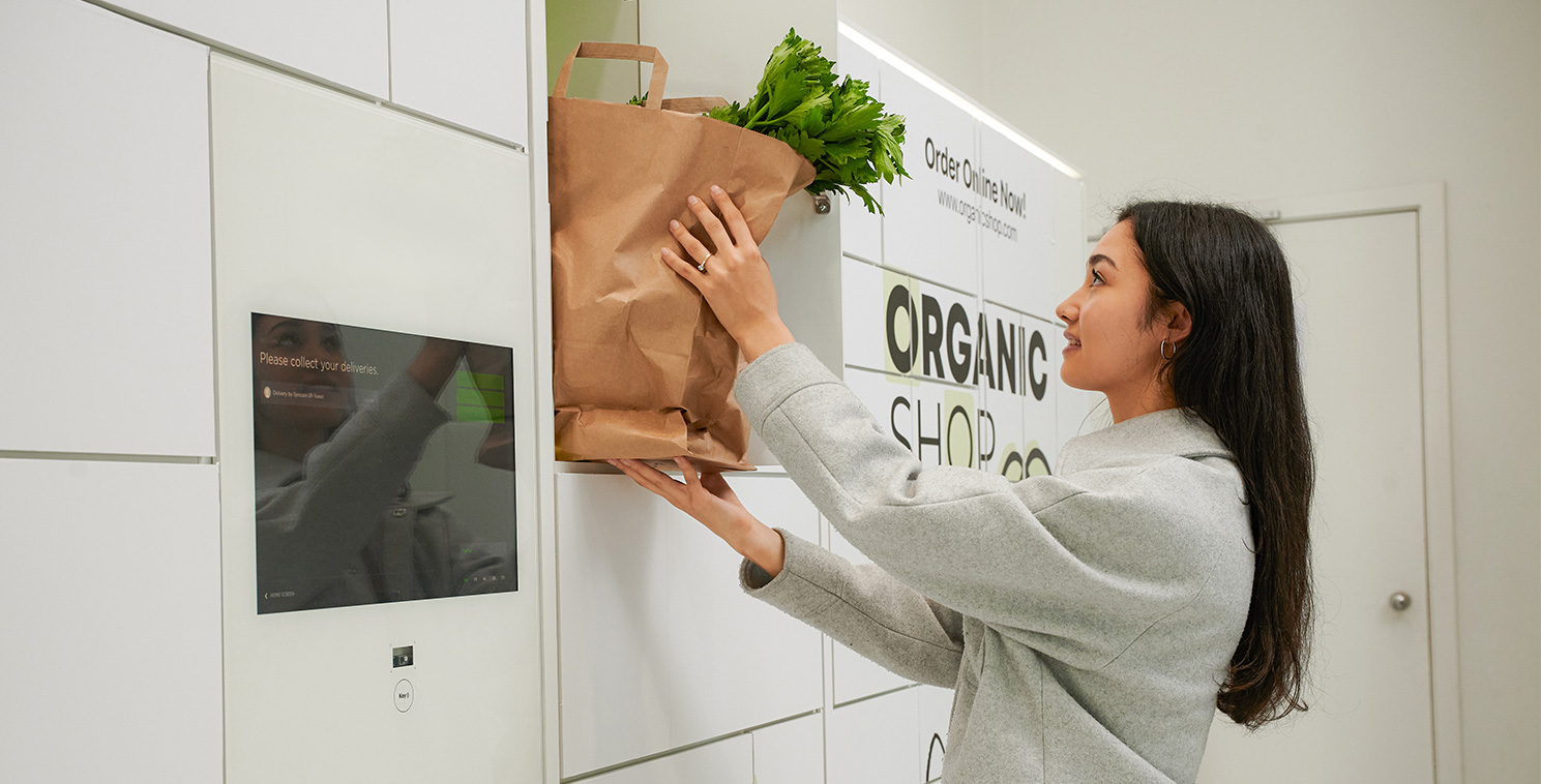 Image of Grocery Locker Used for BOPIS