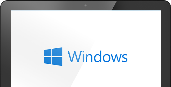 Bildschirm mit Windows-Logo